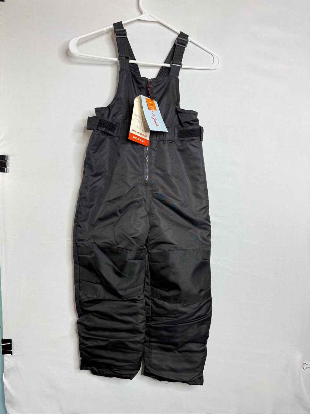 Cat And Jack Snow Pants Overall Bib Winter Ski Size 5T Black Unisex NWT A9 408